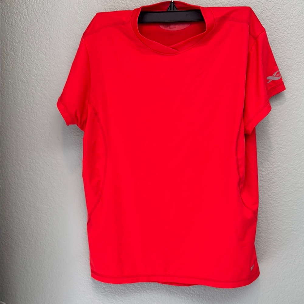 REI Red Short Sleeve athletic Tee